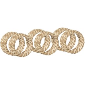 Broste Copenhagen Gaia Servietring 6 stk, Rattan