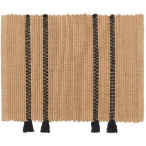 Broste Copenhagen Ezra Dørmåtte 50x70 cm, Natural/Black