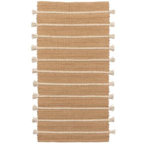 Broste Copenhagen Ezra Gulvtæppe 70x140 cm, Natural/Off White