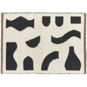 Broste Copenhagen Ceres Dørmåtte 50x70 cm, Black/Off White