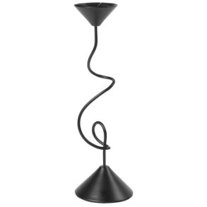 Broste Copenhagen Selma Lysestage H26,5 cm, Sort