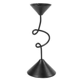 Broste Copenhagen Selma Lysestage H19,5 cm, Sort