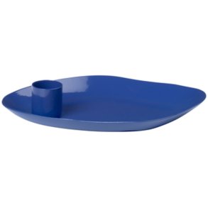 Broste Copenhagen Mie Lysestage 15 cm, Intense Blue