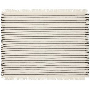 Broste Copenhagen Elouise Dækkeserviet 2 stk. 41,5x32 cm, Off White/Sort