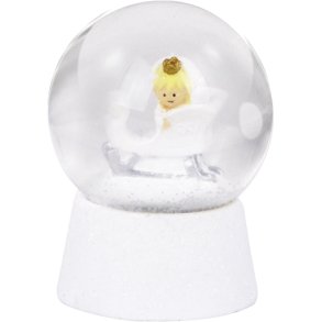 KIDS by FRIIS Snekugle Snedronningen H6 cm, Hvid