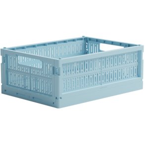 made crate Midi Foldekasse 24x34 cm, Crystal Blue