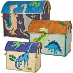 RICE Opbevaringshus 3 stk, Dinosaur