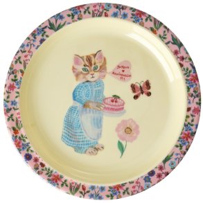 RICE Nathalie Lété Tallerken 22 cm, Pink