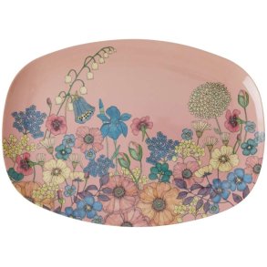 RICE Tallerken 30 cm, Flower Collage